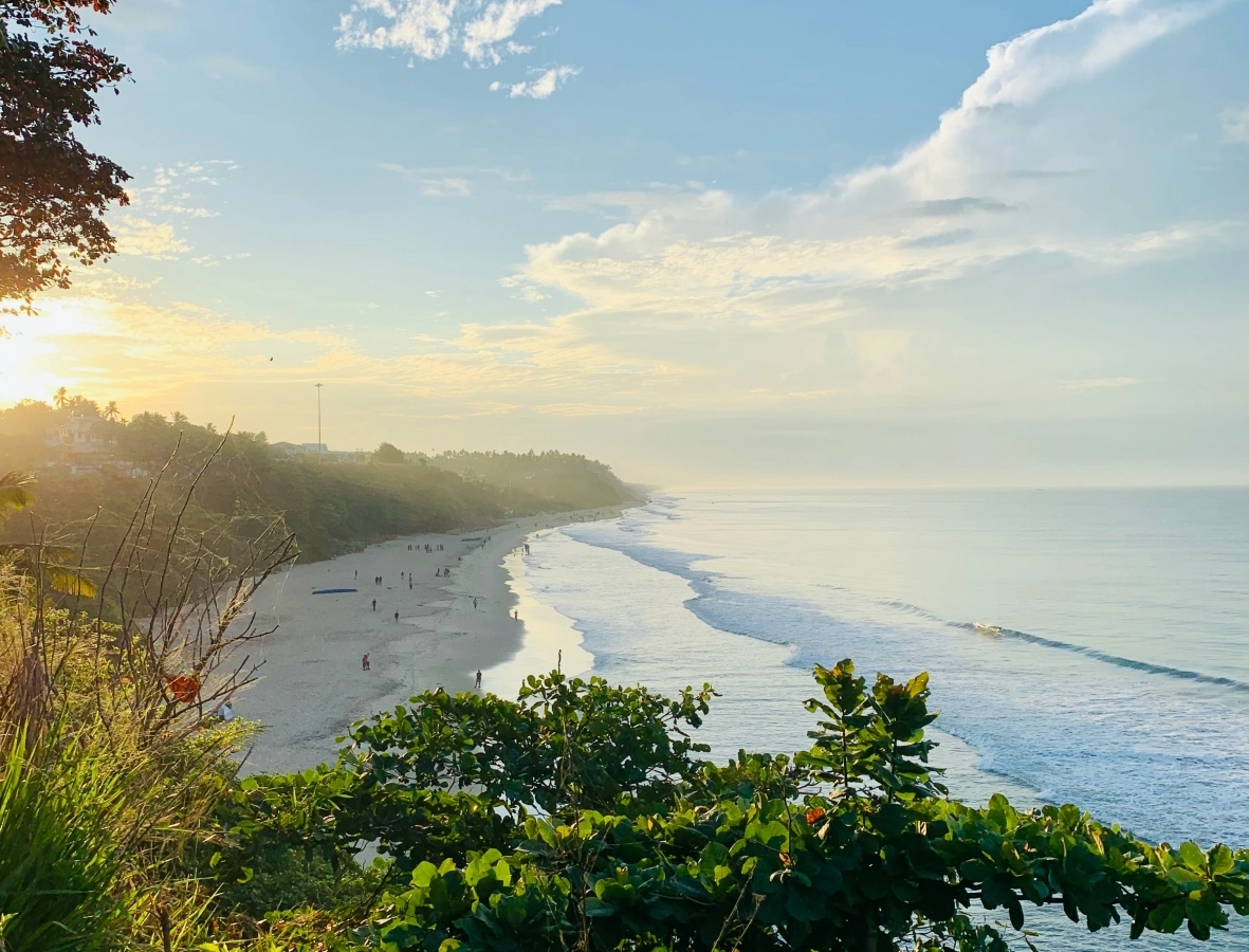 Varkala Beach sunset view